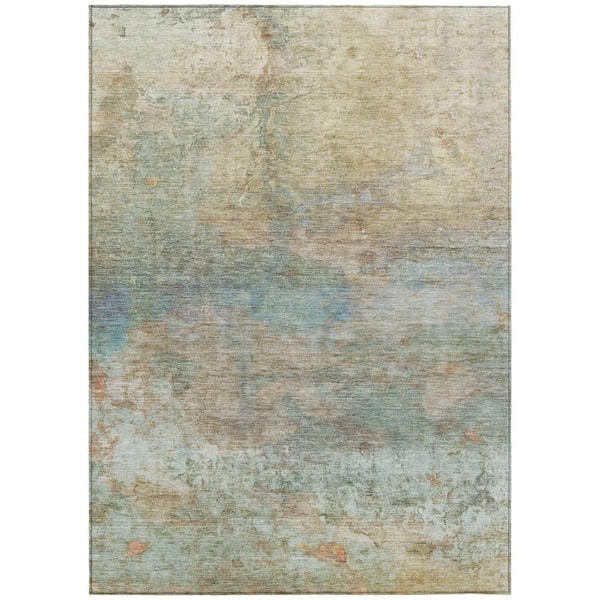 Chantille Machine Washable Indoor/Outdoor Abstract ACN2100 Wheat 3 ft. x 5 ft. Area Rug