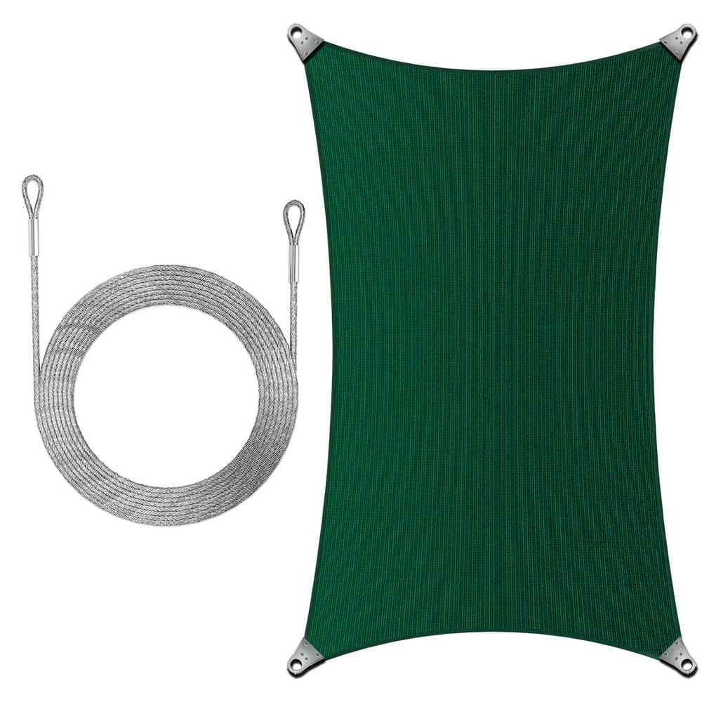 Super Ring 16 ft. x 18 ft. Sun Shade Sail with Cable-Green price history on PriceWatchPro