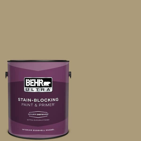 BEHR ULTRA 1 gal. #PPU8-06 Exploring Khaki Extra Durable Eggshell Enamel Interior Paint & Primer