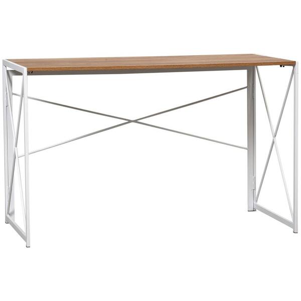 47.25 in. W Natural Folding Computer Desk Home Office Writing