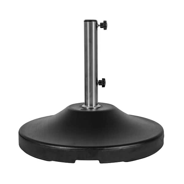 USW 24 in. Dia, US Weight Fillable 120 lbs. Capacity Commercial Free Standing Patio Umbrella Base in Black