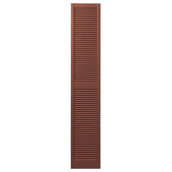 Ply Gem 15 In. X 81 In. Open Louvered Polypropylene Shutters Pair In ...