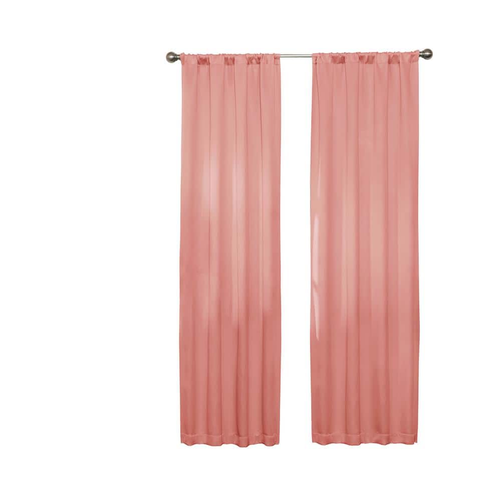 Coral Blackout Energy-Efficient Cotton Polyester Window Panel