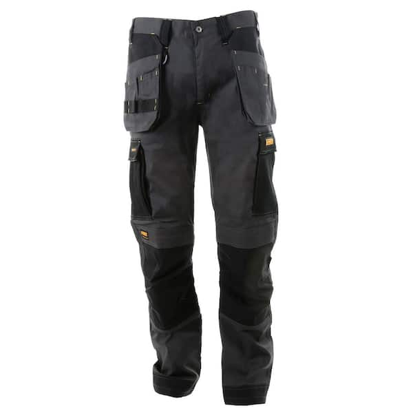 Barstow Men's 34 in. x 31 in. Black Stretch Slim Fit Pant with Utility Pockets