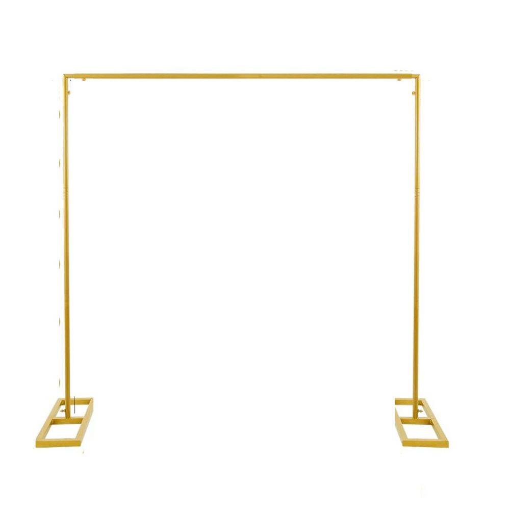 Adjustable Metal Backdrop Stand 8.2 ft. Heavy Duty Wedding Arch Frame with Clamps for Parties and Garden Decor price history on PriceWatchPro