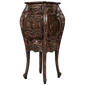 San Giacomo 16 in. Brown Standard Specialty Top Wood Side Table