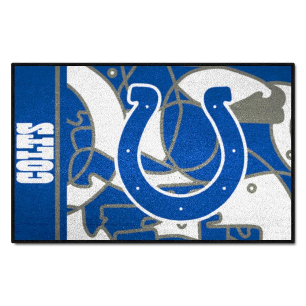 Officially Licensed NFL Indianapolis Colts Vintage Logo Football Rug