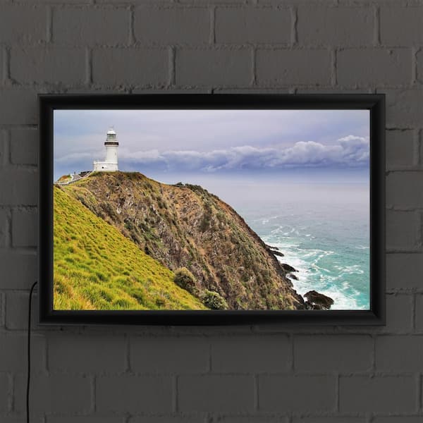 Trademark Fine Art Framed 16-in H x 24-in W Landscape Print on Canvas | HV9X36-B1624LED