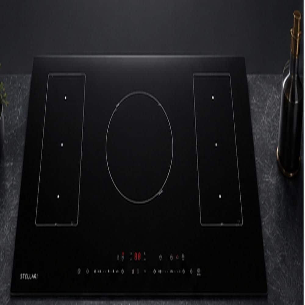 30.3 in. 4 Elements Radiant Electric Ceramic Cooktop in Black with 9-Power Levels and Knob Control