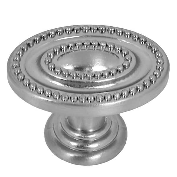 Ashton 1-1/2 in. Satin Nickel Oval Cabinet Knob
