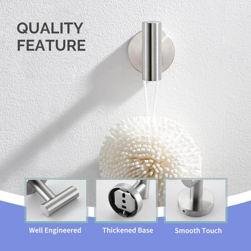 Stainless Steel Brushed Nickel 3-Piece Bathroom Hardware Set