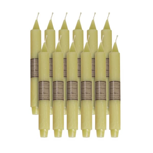 Vance Kitira 10" Green Grape Timber Trunk Taper - Set of 12