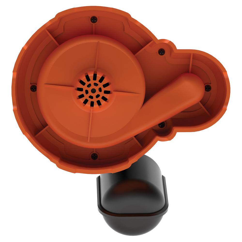Black and Orange Thermoplastic Submersible Sump Pump with Tethered Switch