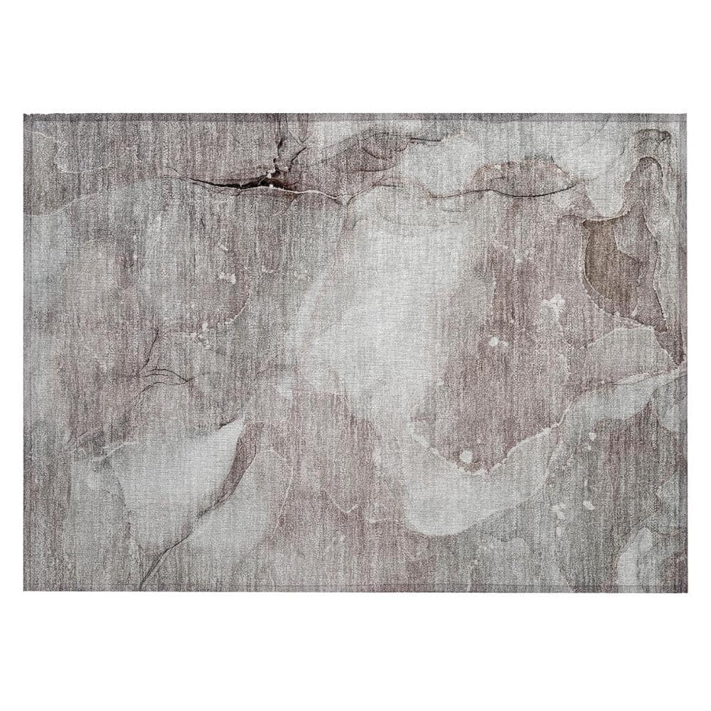 Taupe 2 ft. x 3 ft. Woven Abstract Polyester Rectangle Indoor/Outdoor Area Rug price history on PriceWatchPro