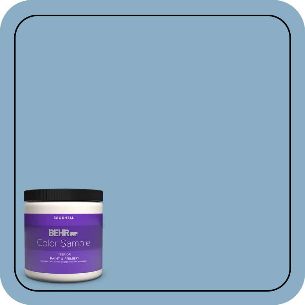 8 oz. #S500-4 Chilly Blue Eggshell Enamel Interior Paint & Primer Color Sample price history on PriceWatchPro
