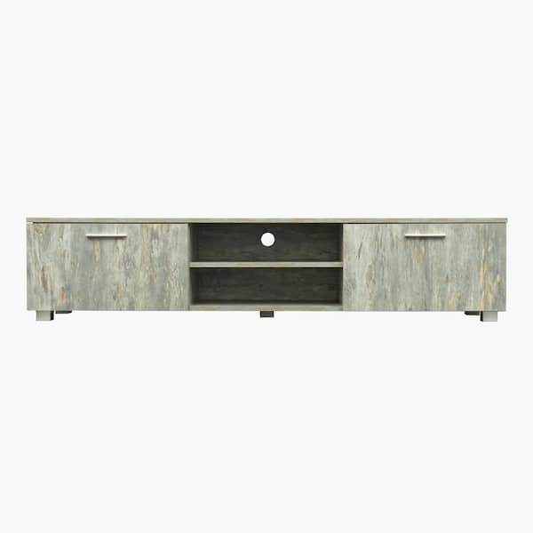 Unbranded 63 in. Gray TV Stand Fits TV's up to 55 in. with 3-Holes in Gray
