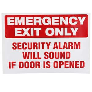 10 in. x 7 in. Emergency Exit Sign