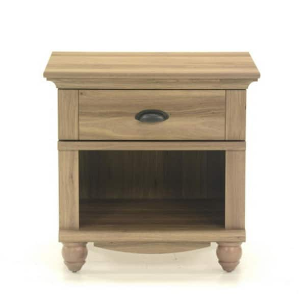 SAUDER Harbor View 1-Drawer Salt Oak Nightstand