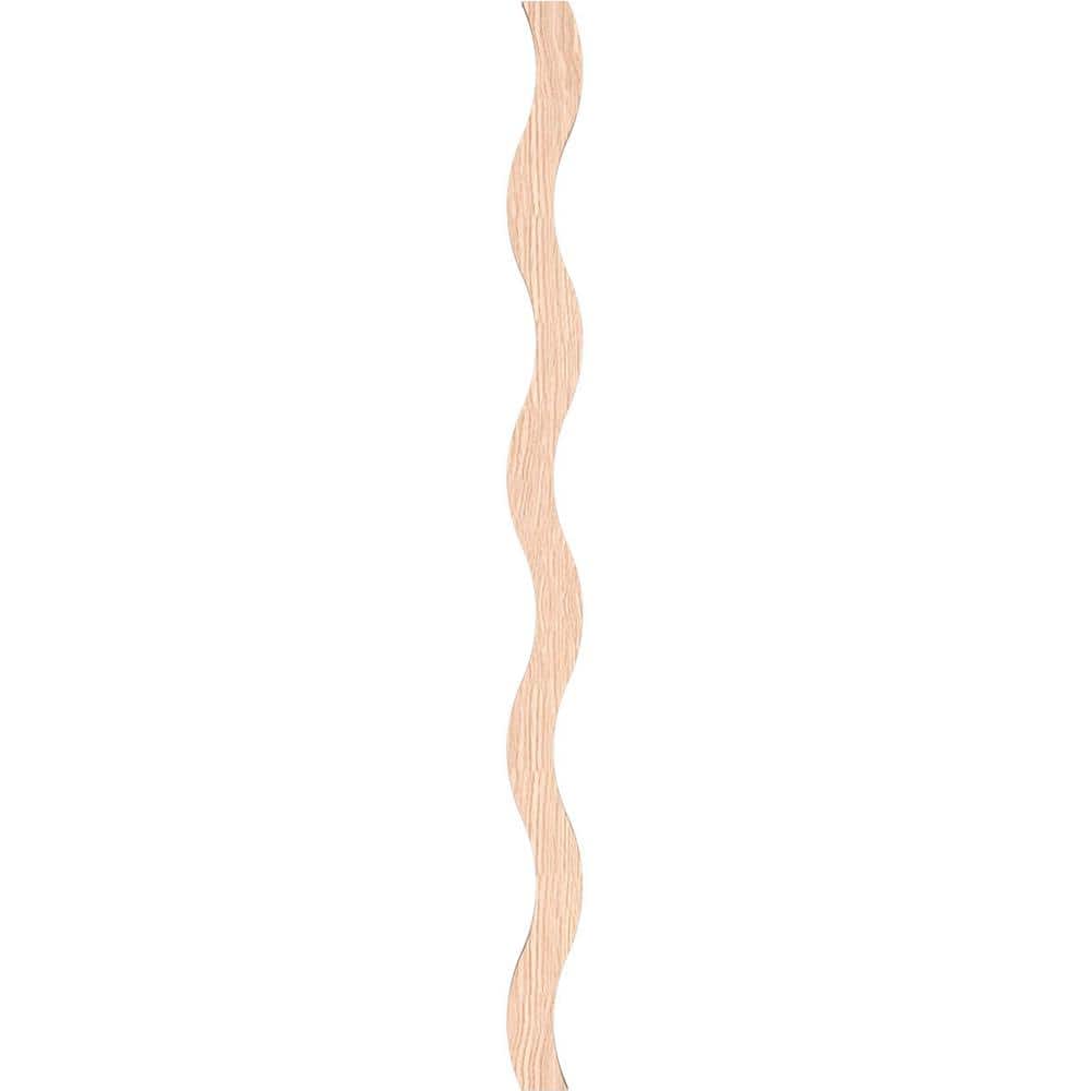 Red Oak Adjustable Wood Slat Wall Panel Kit, 47"H x 3/8"T