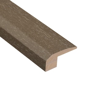 Wire Brushed Hickory Grey 3/8 in. Thick x 2-1/8 in. Wide x 78 in. Length Carpet Reducer Molding