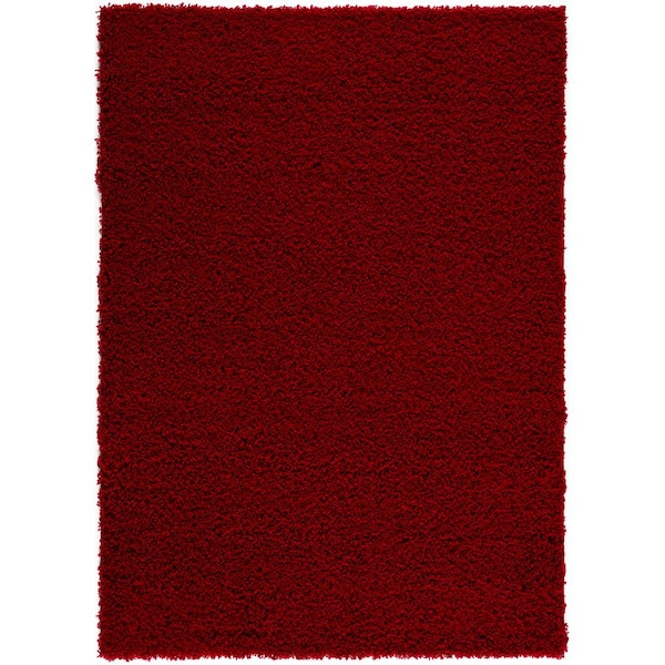 L'Baiet Livia Red 8 ft. x 10 ft. Shag Area Rug