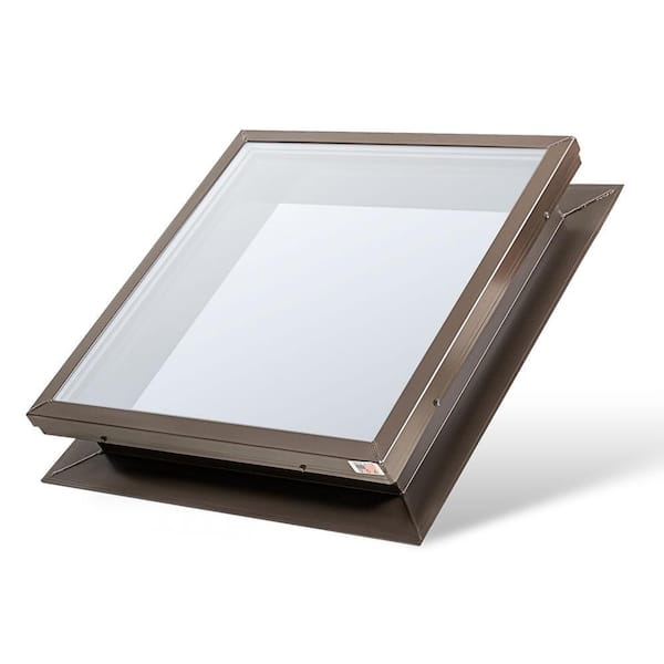 22 1/4 in x 22 1/4 in. Fixed Self Flashing Skylight with Dual Pane Tempered HP Low-E Over Clear Laminated Glass