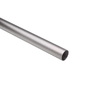 4 ft. Satin Stainless Steel 1-1/2 in. Outside Diameter Tubing with 0.05 in. Thickness