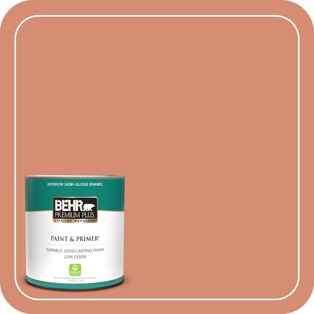 1 qt. #ICC-63 Terra Cotta Pot Semi-Gloss Enamel Low Odor Interior Paint & Primer price history on PriceWatchPro