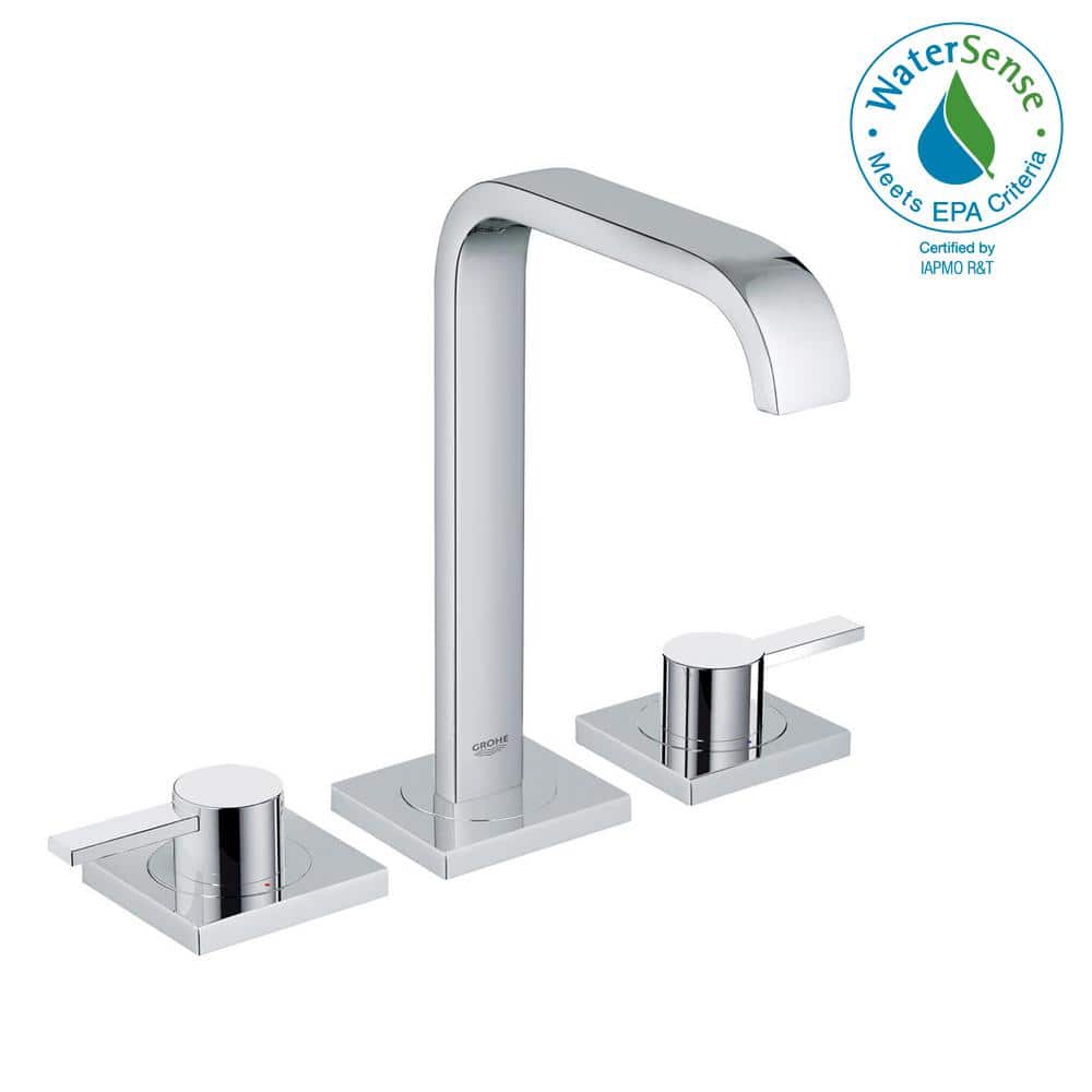Allure Widespread Bathroom Faucet with Drain Assembly