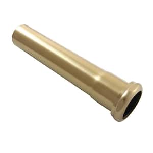 Century 1-1/2 in. Brass Slip Joint Extension Tube in Brushed Brass