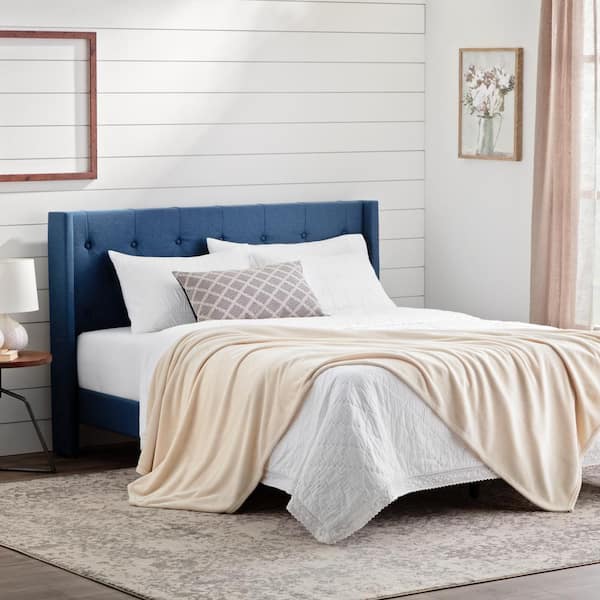 Brookside Polyester Ivory Fleece Full Blanket