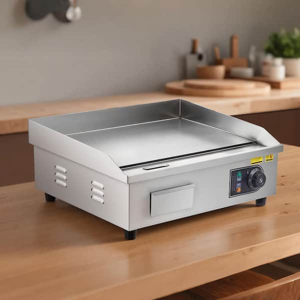 Commercial Electric Griddle 3200 W Countertop Flat Top Grill 22 in. Stainless Steel Griddle Grill