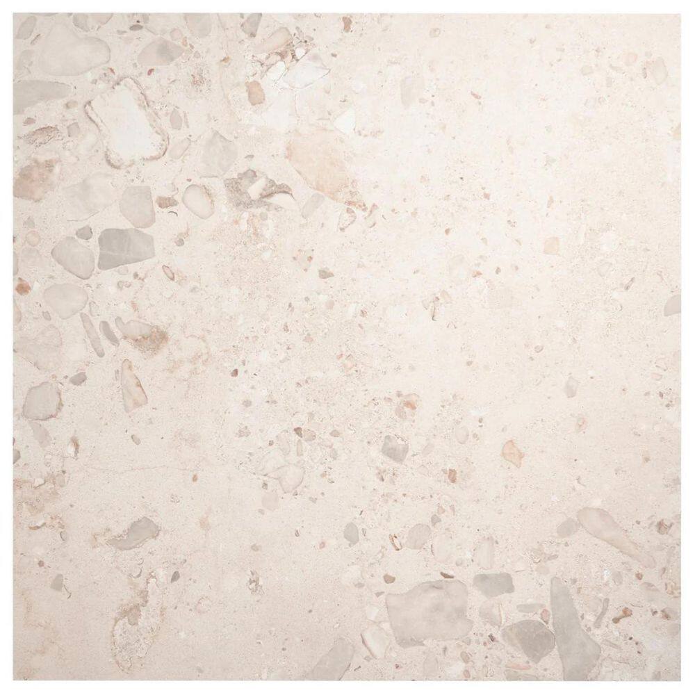 Sarto Grande Cream 8 in. x 0.35 in. Terrazzo Look Semi-Polished Porcelain Floor and Wall Tile Sample price history on PriceWatchPro