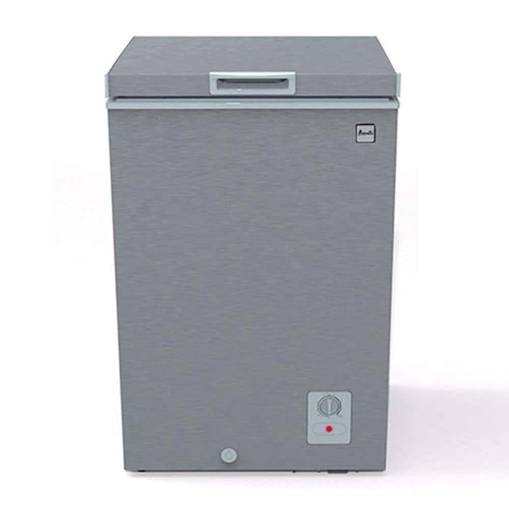 3.5 cu. ft. Manual Defrost Chest Freezer in Stainless Steel CF353M3S