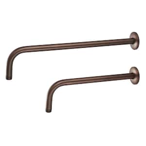 1/2 in. IPS x 12 in. Wall Mount Shower Arm with Flange, in Oil Rubbed Bronze