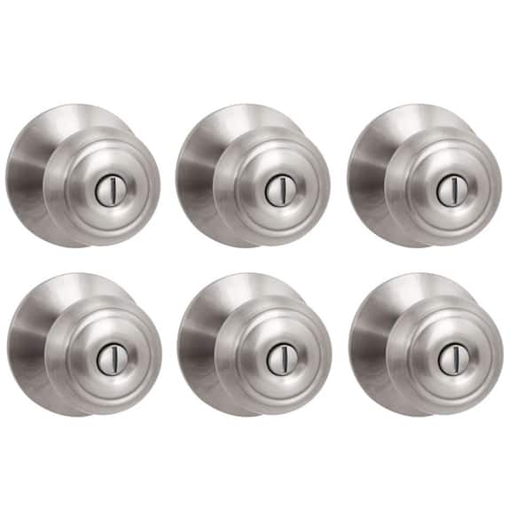 Defiant Brandywine Stainless Steel Bed/Bath Door Knob (2-Pack