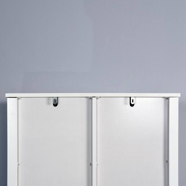 Over The Toilet Storage Cabinet White, PAKASEPT Farmhouse Storage Cabinet  with Sliding Barn Door, Multifunctional Bathroom Toilet Rack, Home Space  Saver for Bathroom, Restroom, Laundry