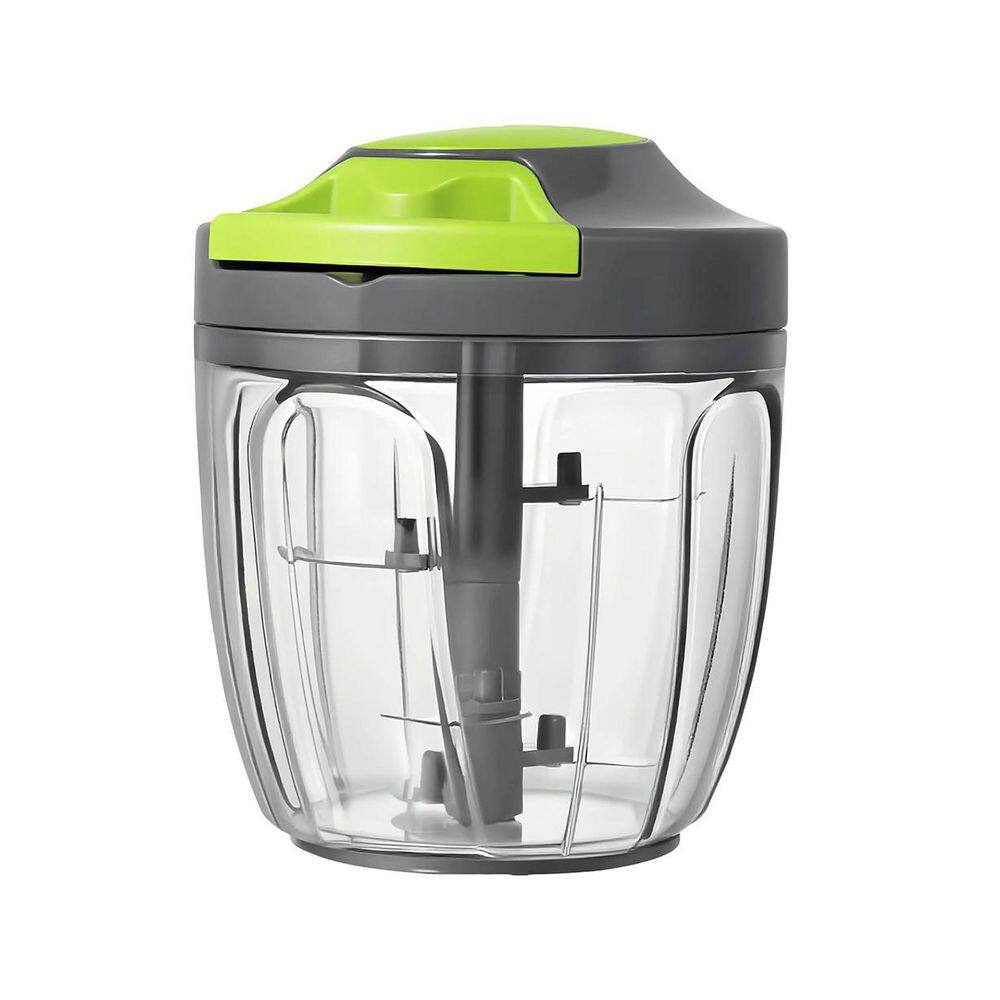 Manual Food Processor Vegetable Chopper Hand Pull String Garlic Mincer Onion Cutter 900 ml Gray Portable price history on PriceWatchPro