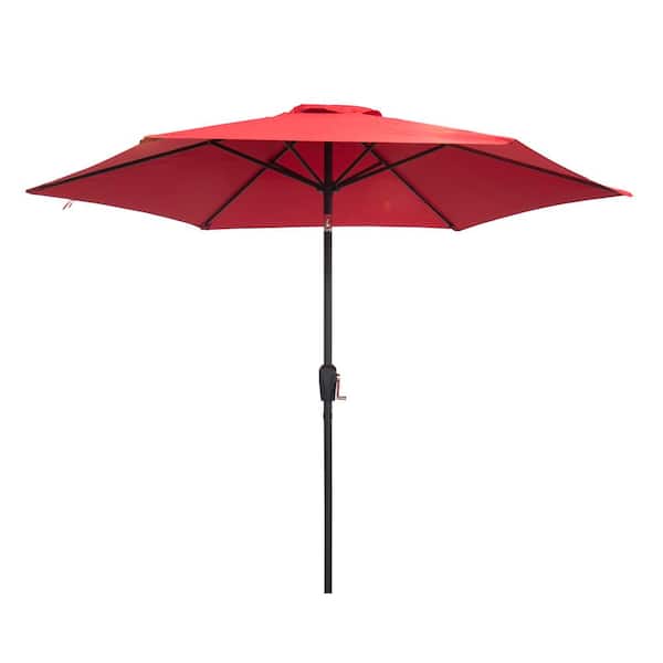 Unbranded 9 ft. Market Umbrella in Red