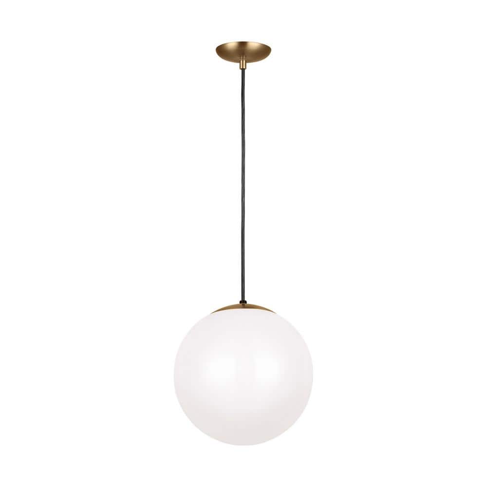 Iracema 14 in. 1-Light Contemporary Satin Brass Ceiling Pendant Light with Smooth White Glass Shade price history on PriceWatchPro