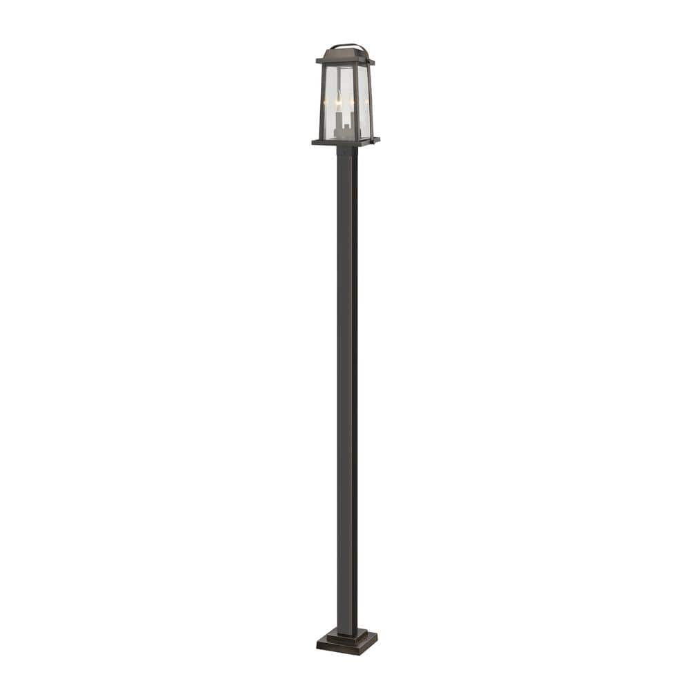 Millworks 110 in. 2 Light Oil Bronze Aluminum Hardwired Outdoor Weather Res