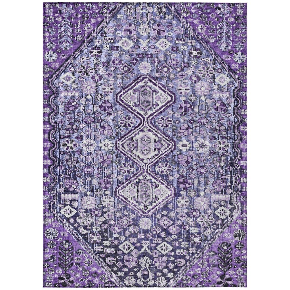 Chantille Machine Washable Indoor/Outdoor Abstract ACN1834 Purple 8 ft. x 10 ft. Accent Rug price history on PriceWatchPro