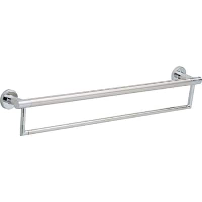 Decor Assist Contemporary 24 in. Towel Bar with Assist Bar in Chrome