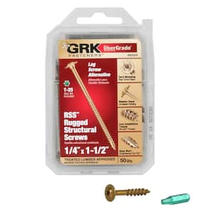 1/4 in. x 1 - 1/2 in. Star Drive Low Profile Washer Head RSS Structural Alternative Lag Wood Screw (50-Packs)