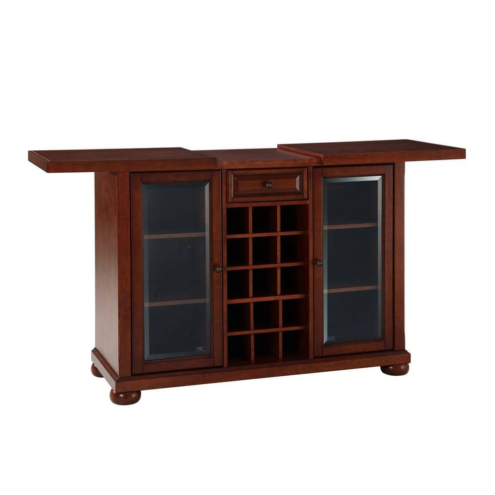 CROSLEY FURNITURE Alexandria Mahogany Bar with Sliding Top KF40002AMA - The Home  Depot