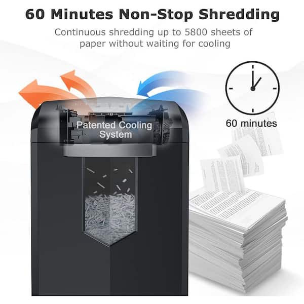 Yichuhaoxi Office Paper Shredder, Cross-Cut Heavy-Duty Shredder