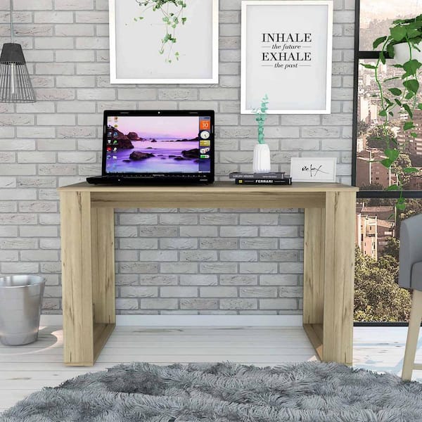 47.2 in. Rectangular Espresso Engineered Wood 0-Drawer Computer Desks