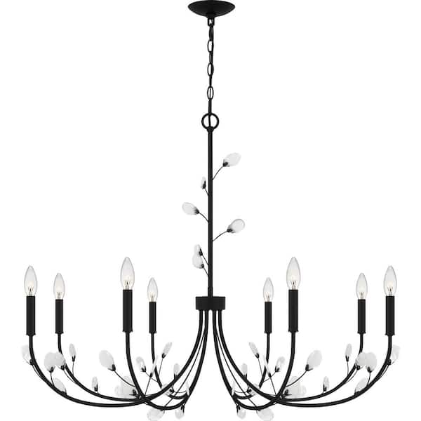 Quoizel Heiress 8-Light Matte Black Chandelier