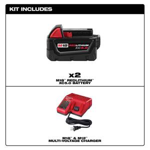 M18 18-Volt Lithium-Ion XC Starter Kit with Two 5.0Ah Batteries and Charger