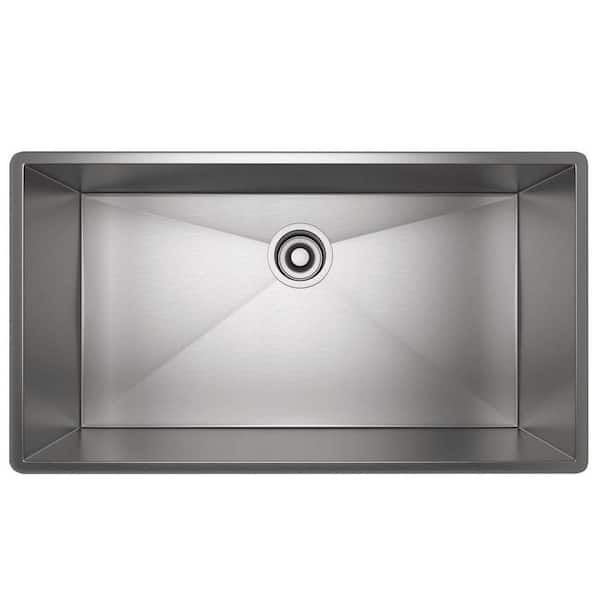 Forze 31.5 in. Undermount Single Bowl 16 Gauge Stainless Steel Kitchen Sink
